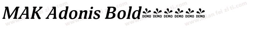 MAK Adonis Bold字体转换